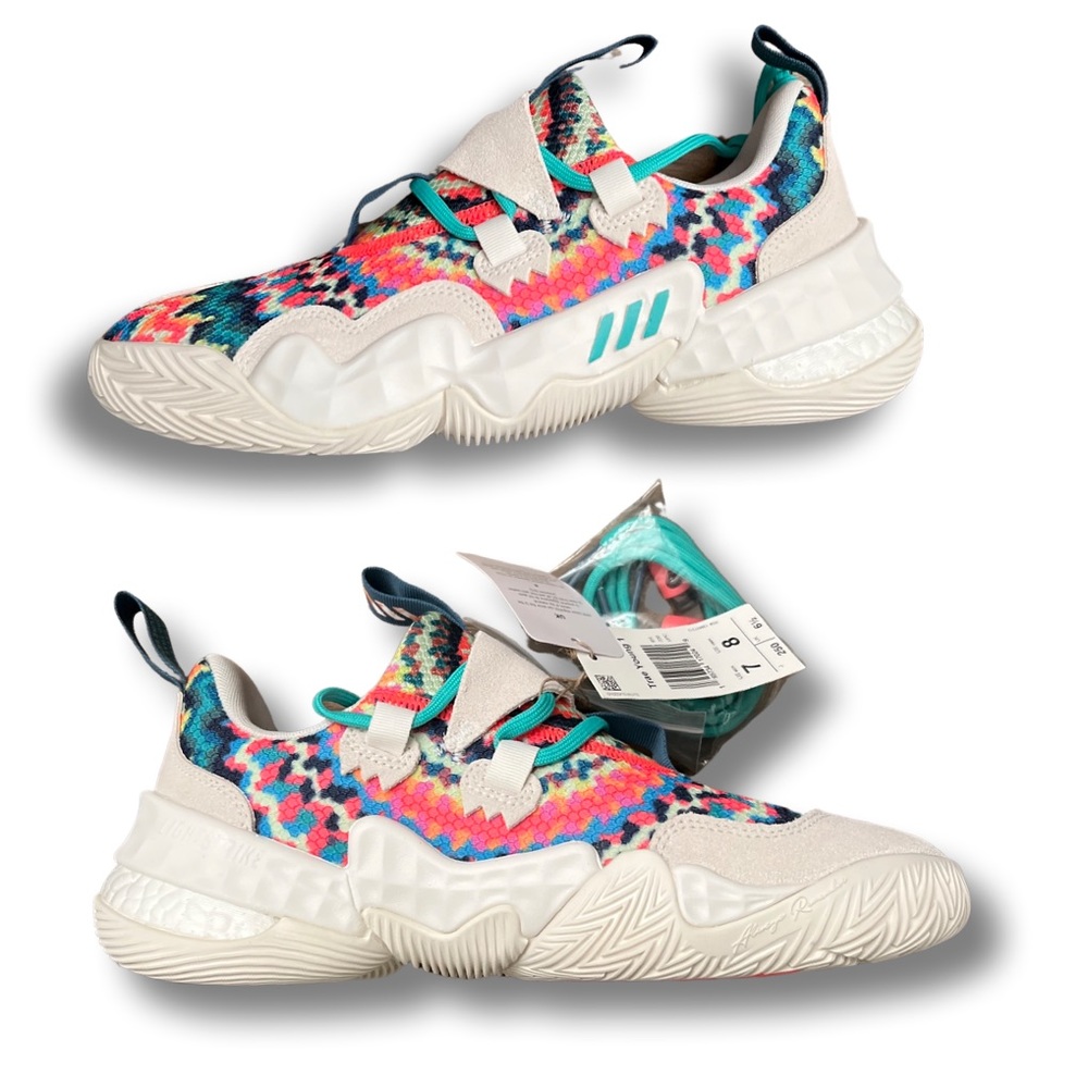ADIDAS Trae Young 1 Tie-Dye White MultiColor GY0295 - Picture 5 of 17